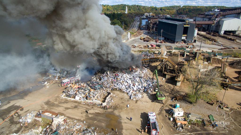 Assist to Modena at Large Scrap Pile Fire - East Brandywine Fire Company